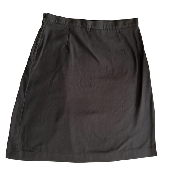 Lands' End Black A Line Skirt Women's Size 8 - Picture 3 of 13